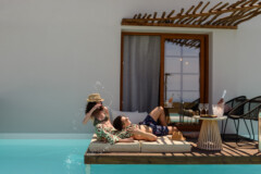 Aletri Swim Up Hotel in Alonissos island Greece Lifestyle Photoshoot
